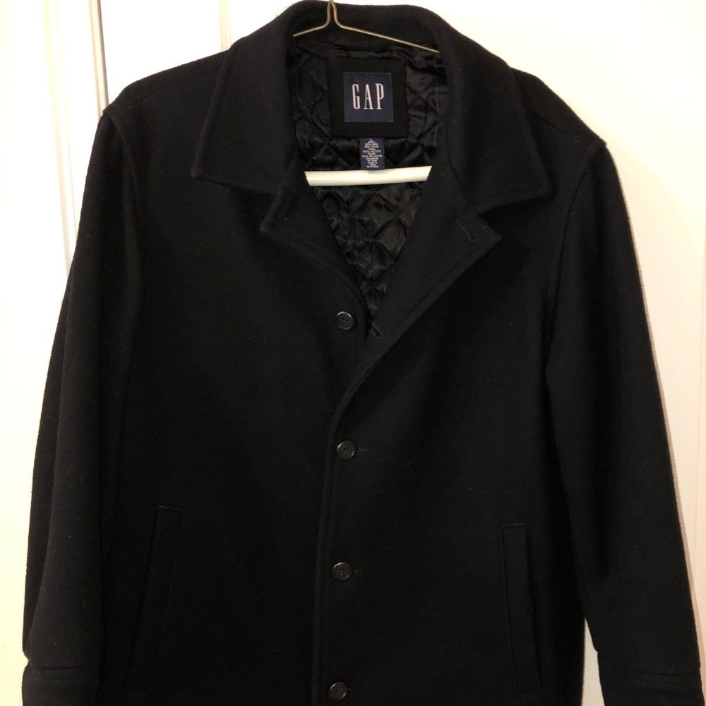 GAP Wool Jacket / coat Size L Black insulated